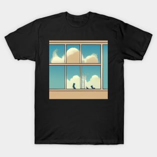 Window cleaner | Comics style T-Shirt